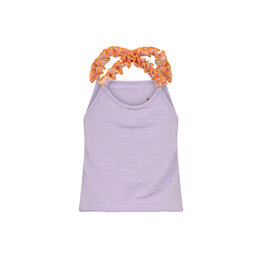Nono Kek Dotted Jersey singlet top with cross back Galaxy Lilac