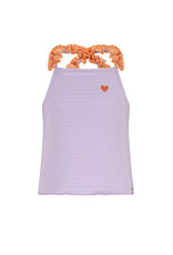 Nono Kek Dotted Jersey singlet top with cross back Galaxy Lilac