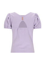 Nono Kiamo Dotted Jersey top with open back Galaxy Lilac