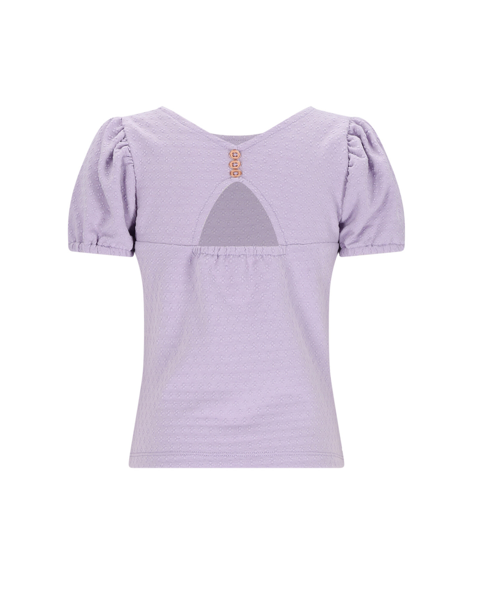 Nono Kiamo Dotted Jersey top with open back Galaxy Lilac