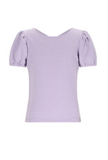 Nono Kiamo Dotted Jersey top with open back Galaxy Lilac