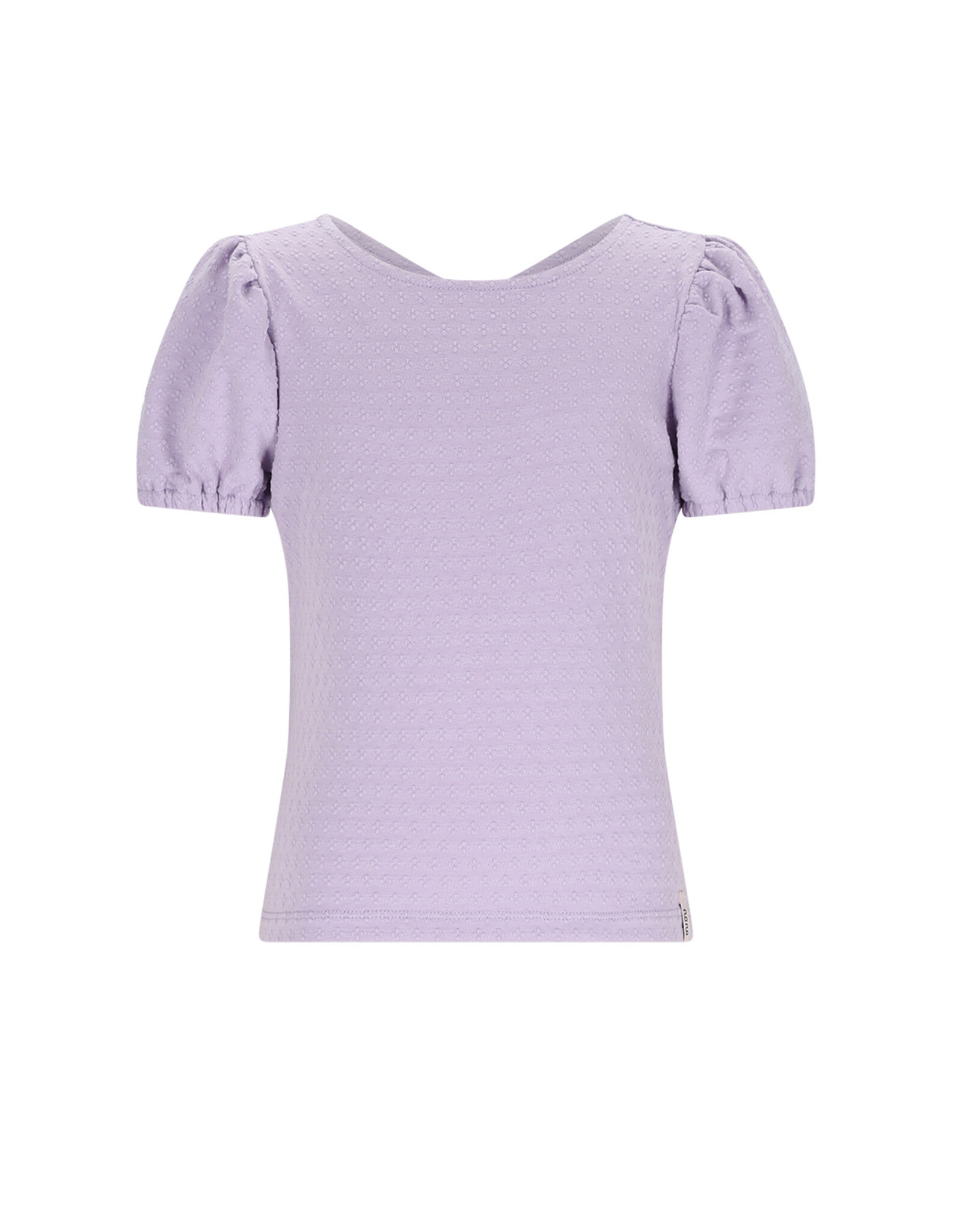 Nono Kiamo Dotted Jersey top with open back Galaxy Lilac