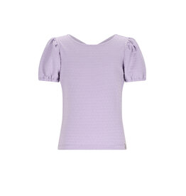 Nono Kiamo Dotted Jersey top with open back Galaxy Lilac