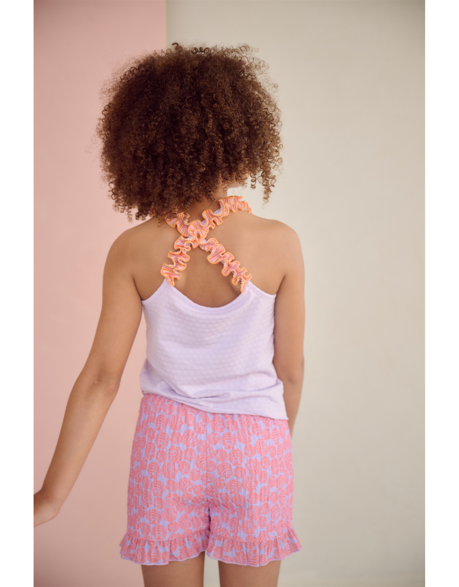 Nono Suna AOP Shells Short Galaxy Lilac