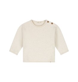 A Tiny Story baby pullover ecru melange ss26