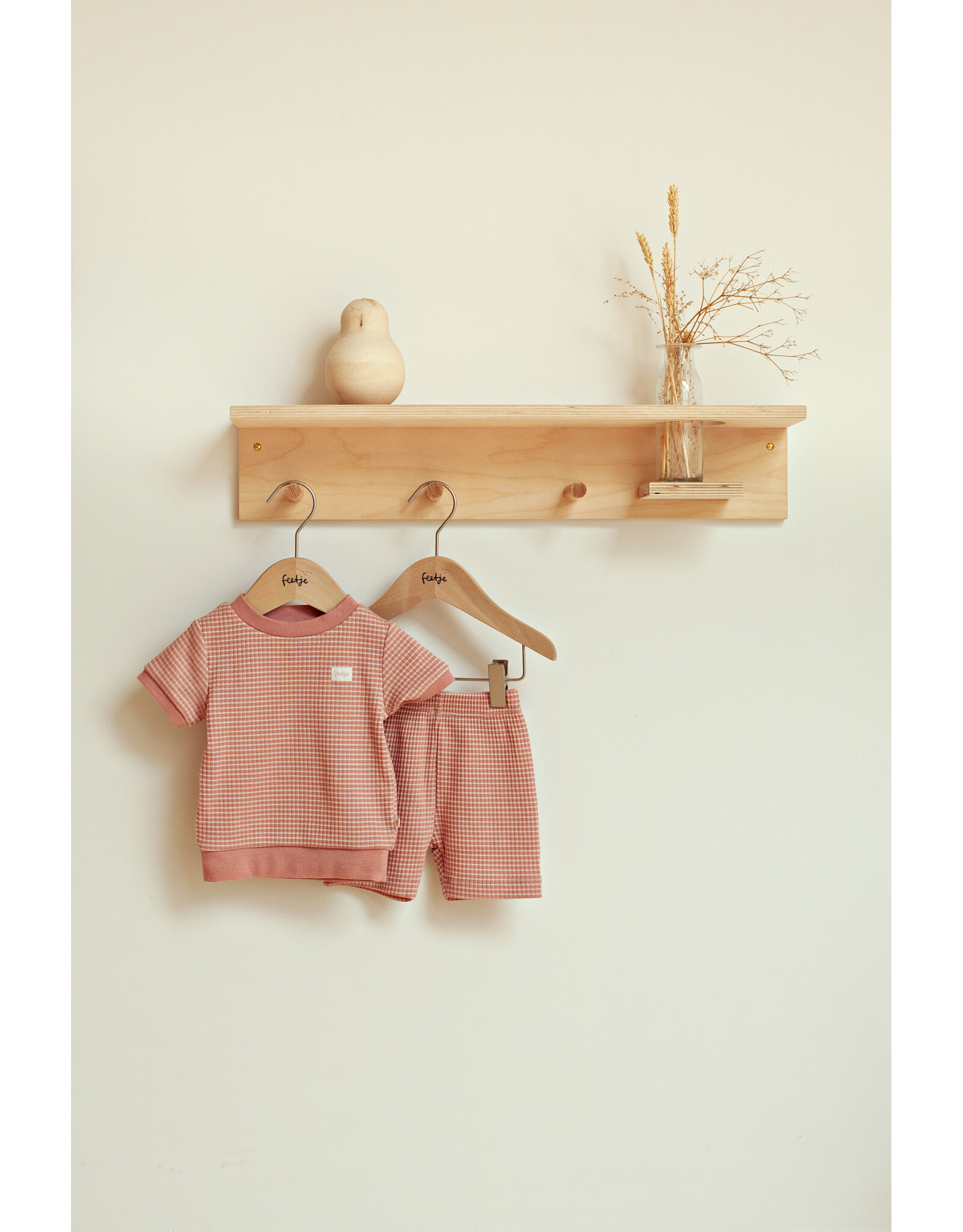 Feetje Shortama wafel - Summer Special Mauve