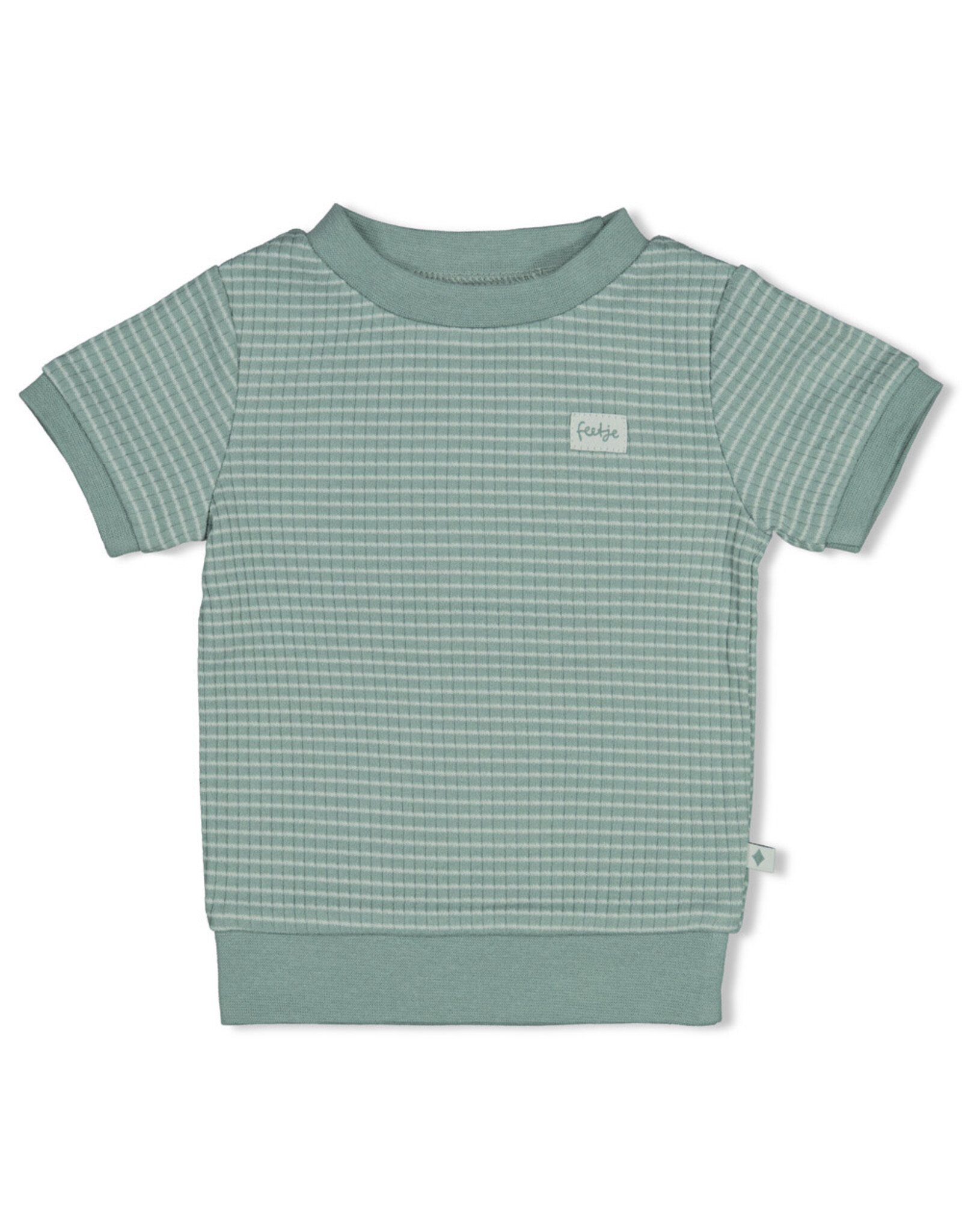 Feetje Shortama wafel - Summer Special Zeegroen