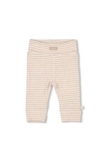 Feetje Broek rib met streep - The Magic is in You Taupe melange
