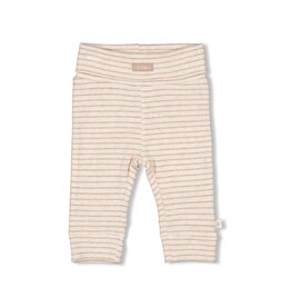 Feetje Broek rib met streep - The Magic is in You Taupe melange NOS