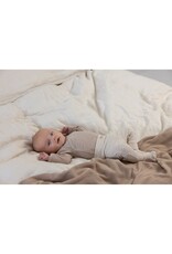 Feetje Broek rib met streep - The Magic is in You Taupe melange