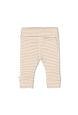 Feetje Broek rib met streep - The Magic is in You Taupe melange