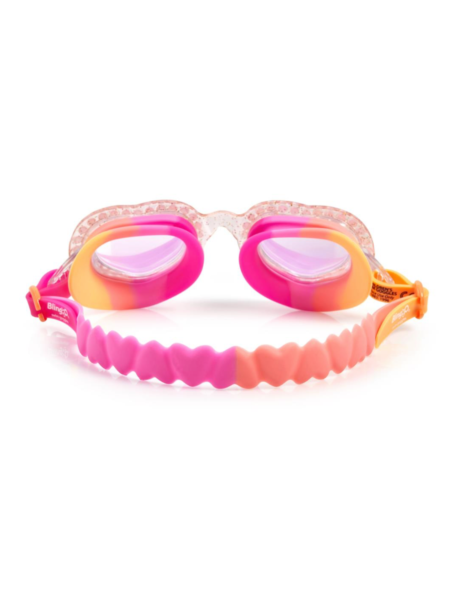 Dam BV Bling2go Zwembril First Luv Heart Breaker roze