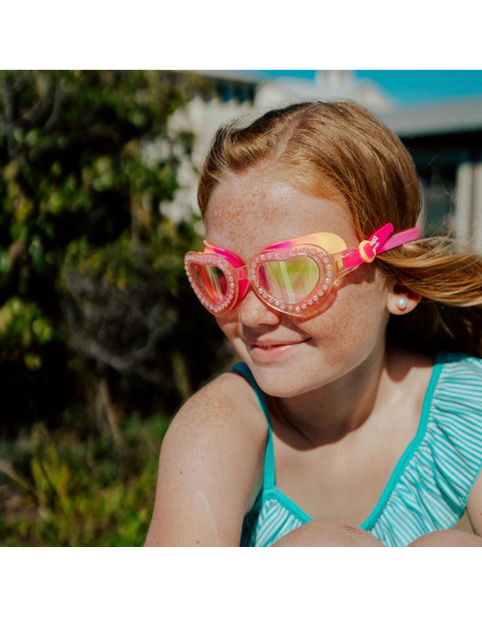 Dam BV Bling2go Zwembril First Luv Heart Breaker roze