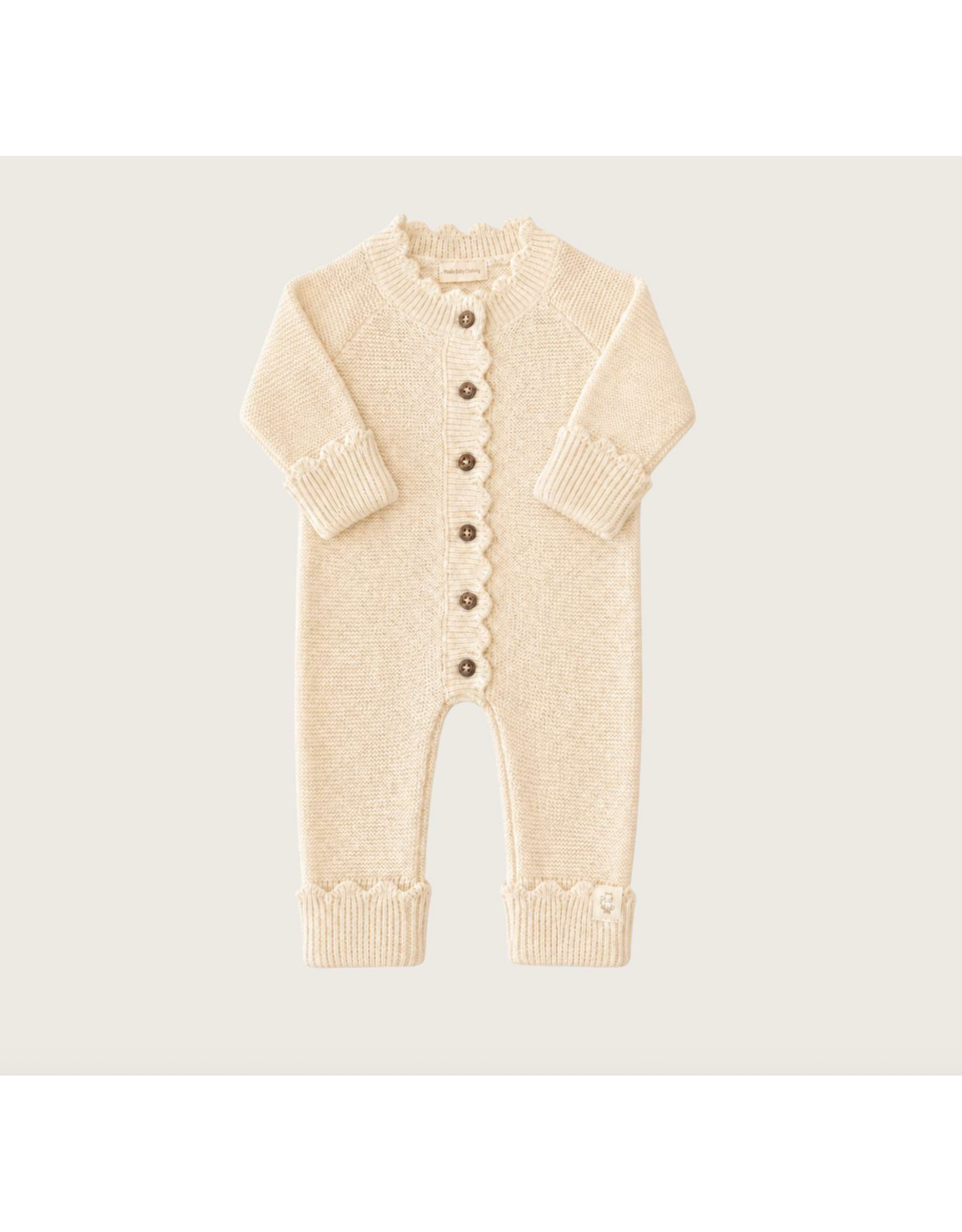 Moalie Knitted  jumpsuit Cream
