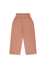 NAVY NATURAL Wide leg cork mousseline