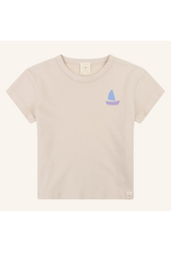 NAVY NATURAL Sem t-shirt Little boat ecru