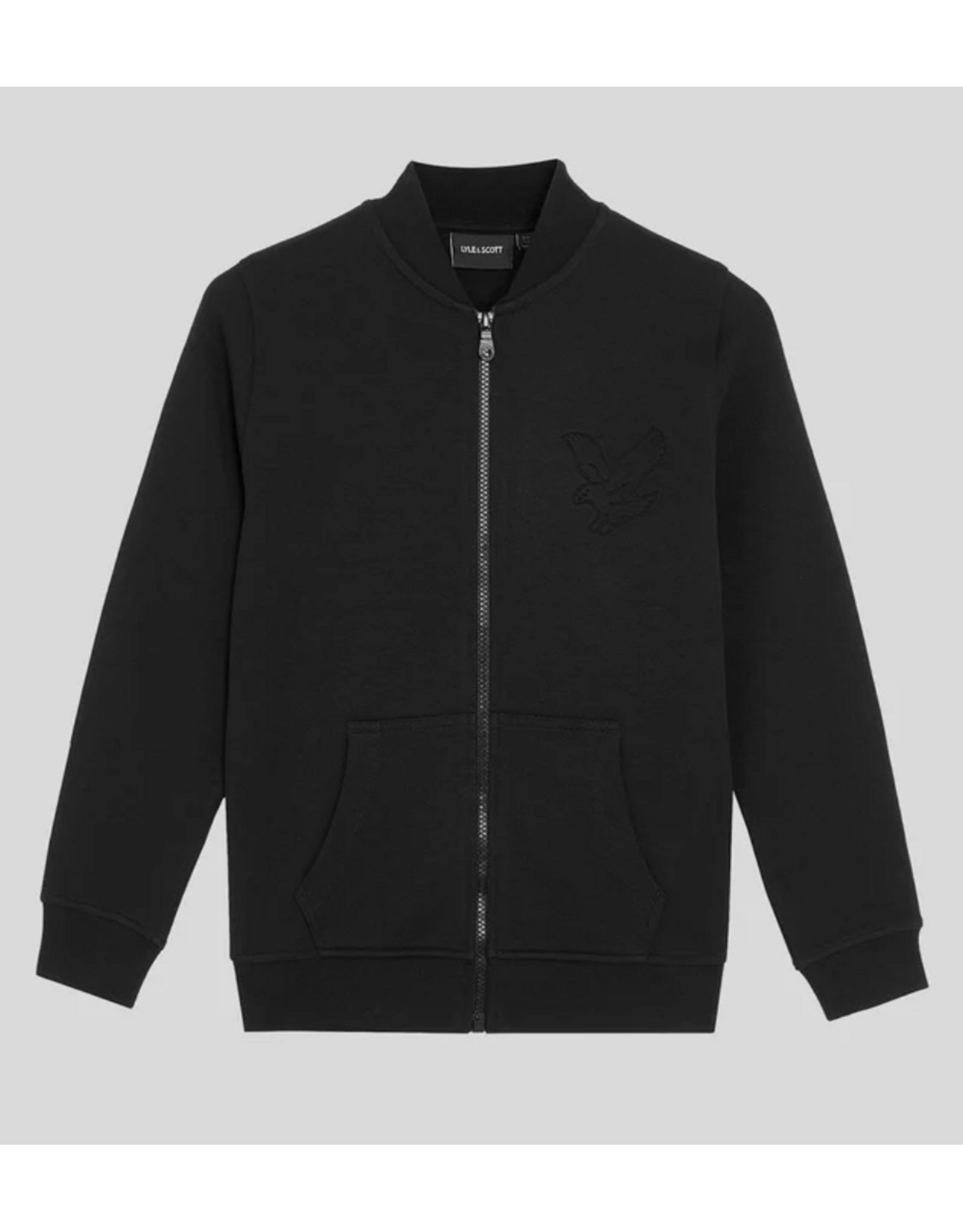 Lyle & Scott Embossed Eagle Track Jacket Z865 Jet Black