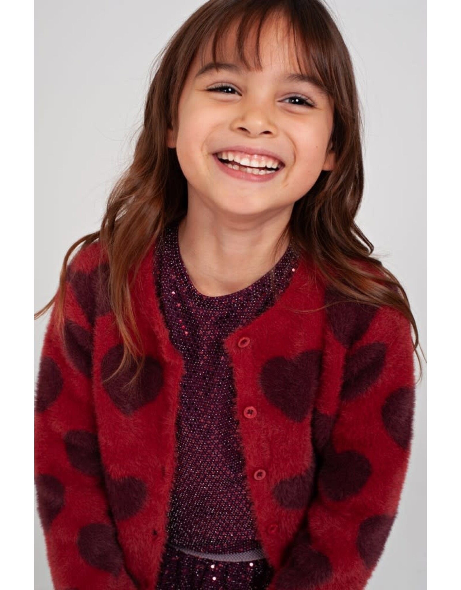 Jubel Longsleeve pailetten - Daily Princess Bordeaux