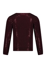 Jubel Longsleeve pailetten - Daily Princess Bordeaux