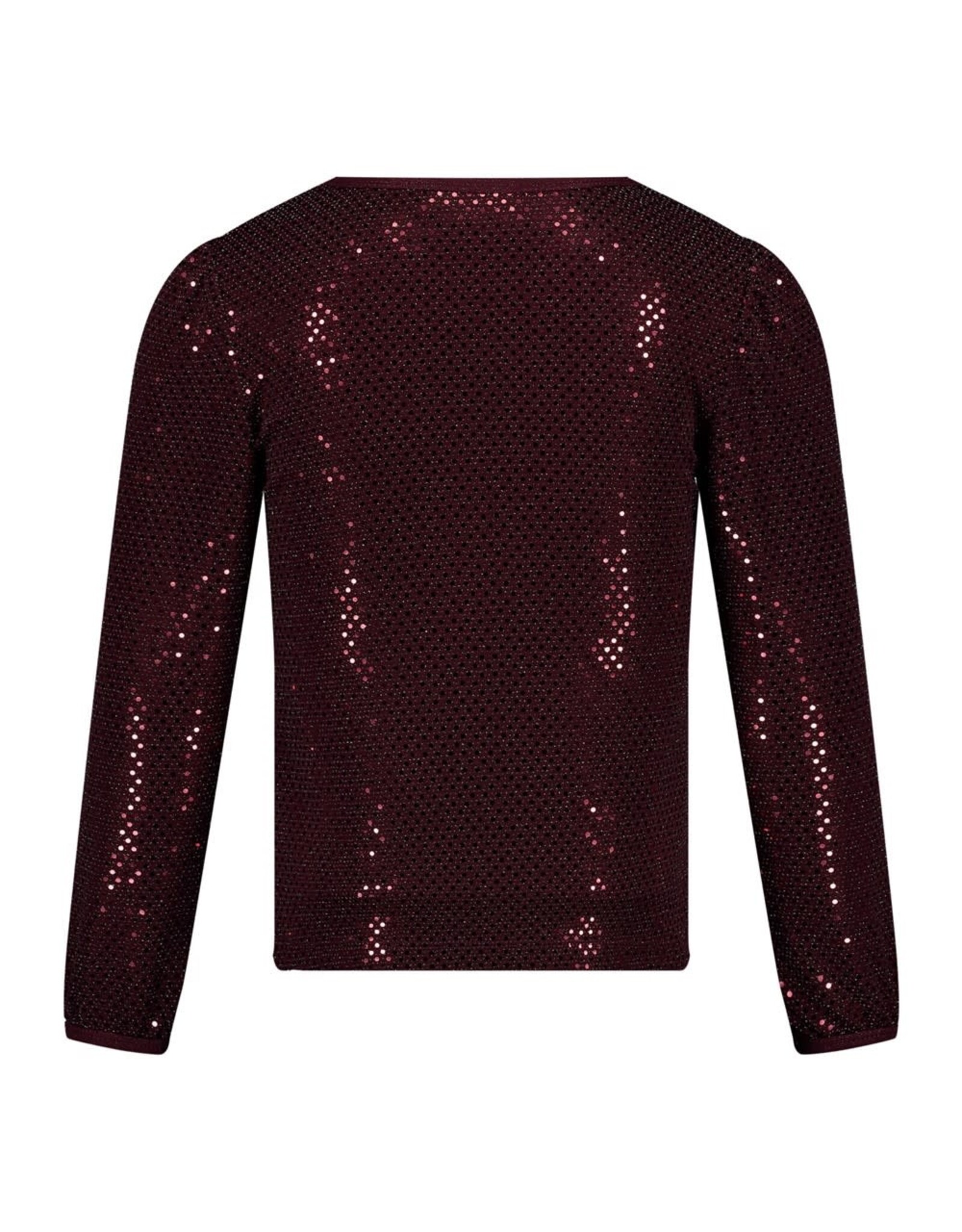 Jubel Longsleeve pailetten - Daily Princess Bordeaux