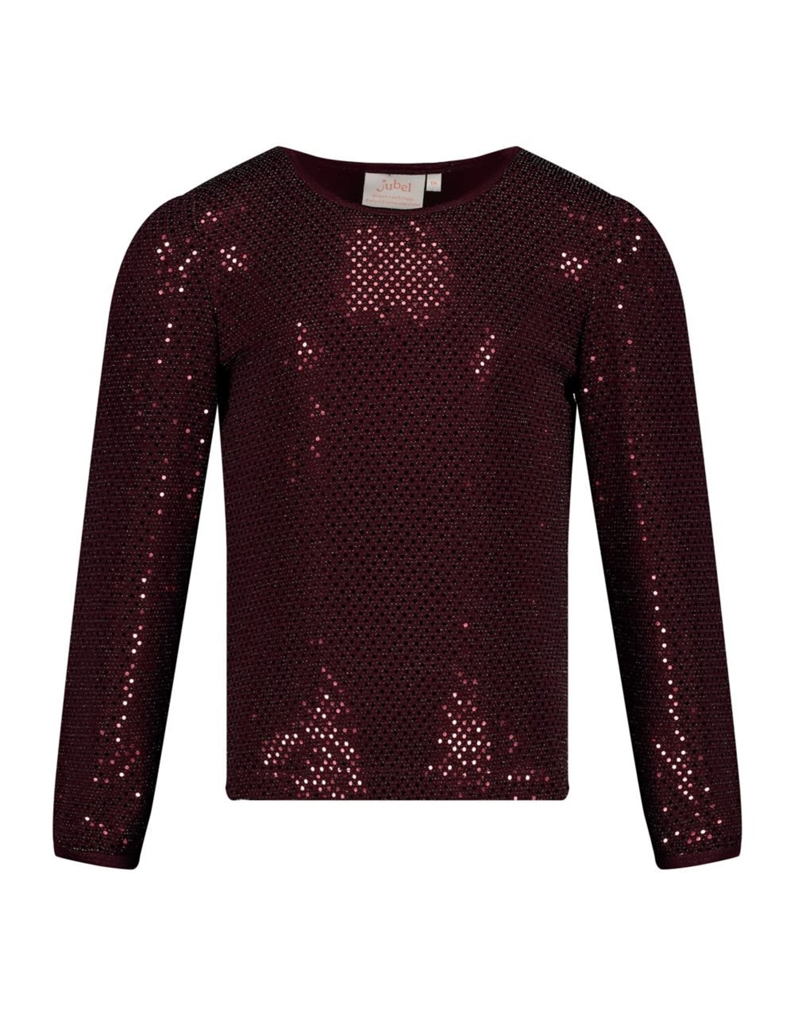 Jubel Longsleeve pailetten - Daily Princess Bordeaux