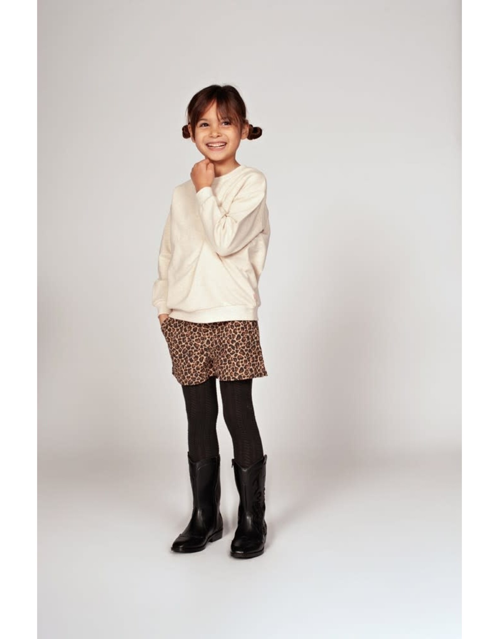 Jubel Sweater met backprint relaxed fit - City Chic Offwhite melange