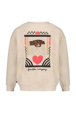 Jubel Sweater met backprint relaxed fit - City Chic Offwhite melange
