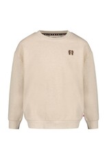 Jubel Sweater met backprint relaxed fit - City Chic Offwhite melange