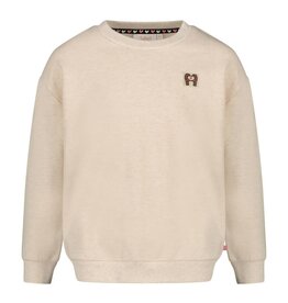 Jubel Sweater met backprint relaxed fit - City Chic Offwhite melange