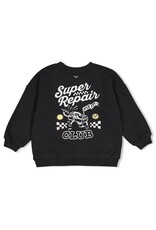 Sturdy Sweater met backprint oversized - Fix It Antraciet