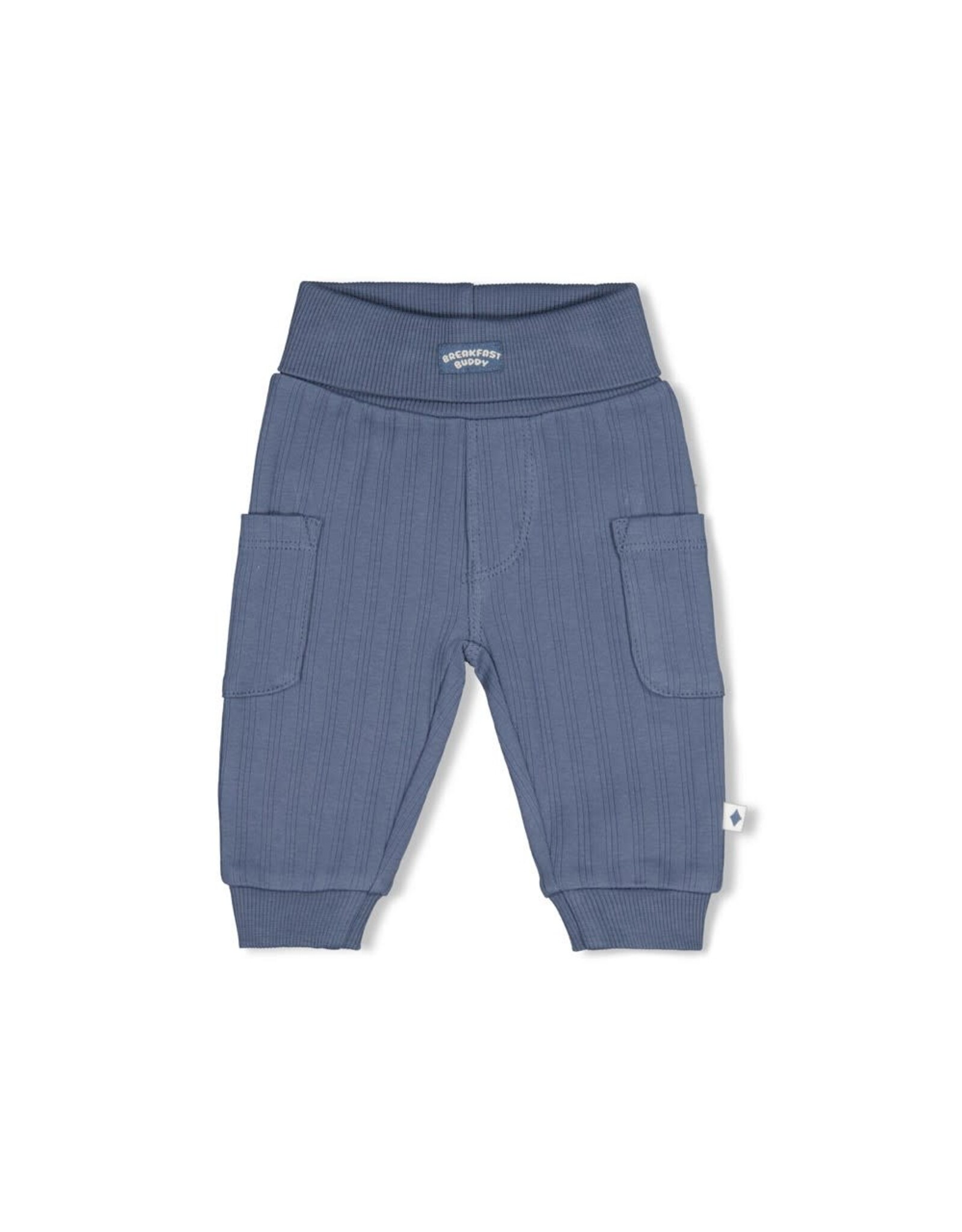 Feetje Broek rib - Breakfast Buddy Blauw