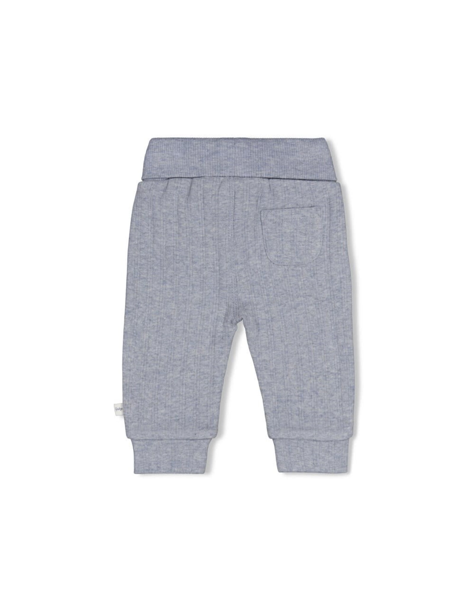 Feetje Broek rib - Breakfast Buddy Blauw melange