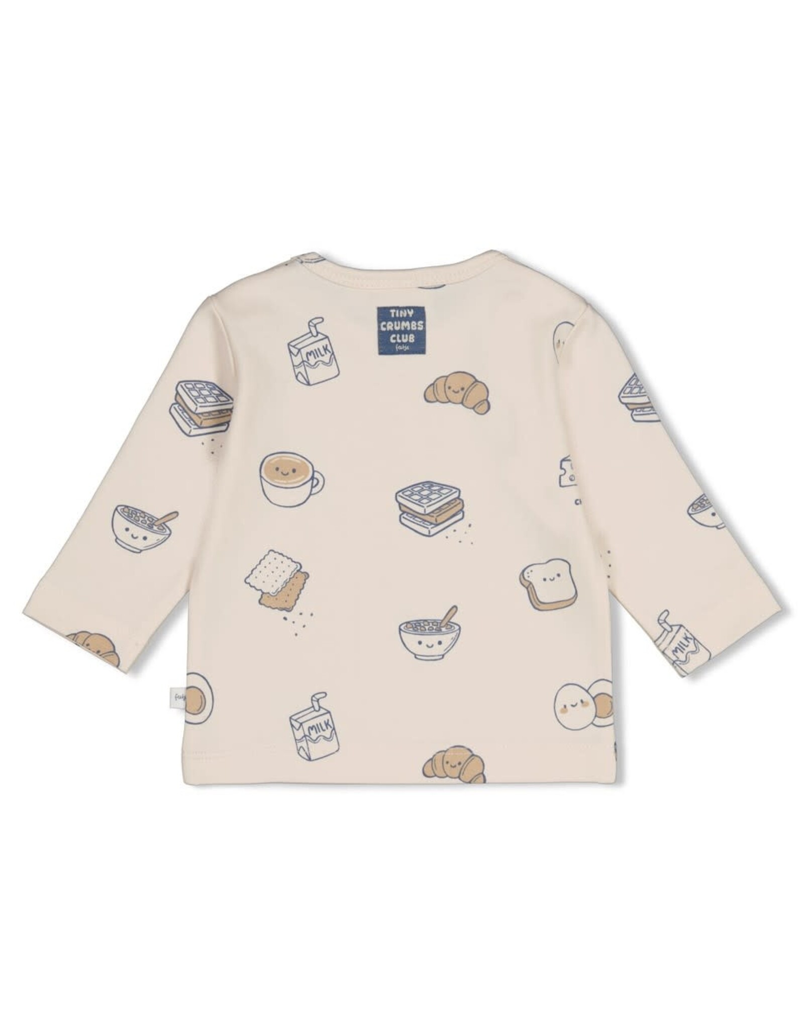 Feetje Longsleeve AOP - Breakfast Buddy Creme