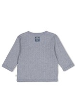 Feetje Overslagshirt rib - Breakfast Buddy Blauw melange