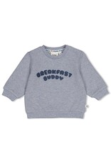 Feetje Sweater - Breakfast Buddy Blauw melange