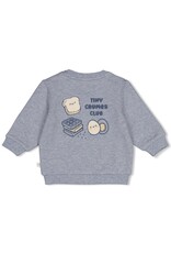 Feetje Sweater - Breakfast Buddy Blauw melange