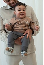 Feetje Sweater AOP - Pasta Party Camel