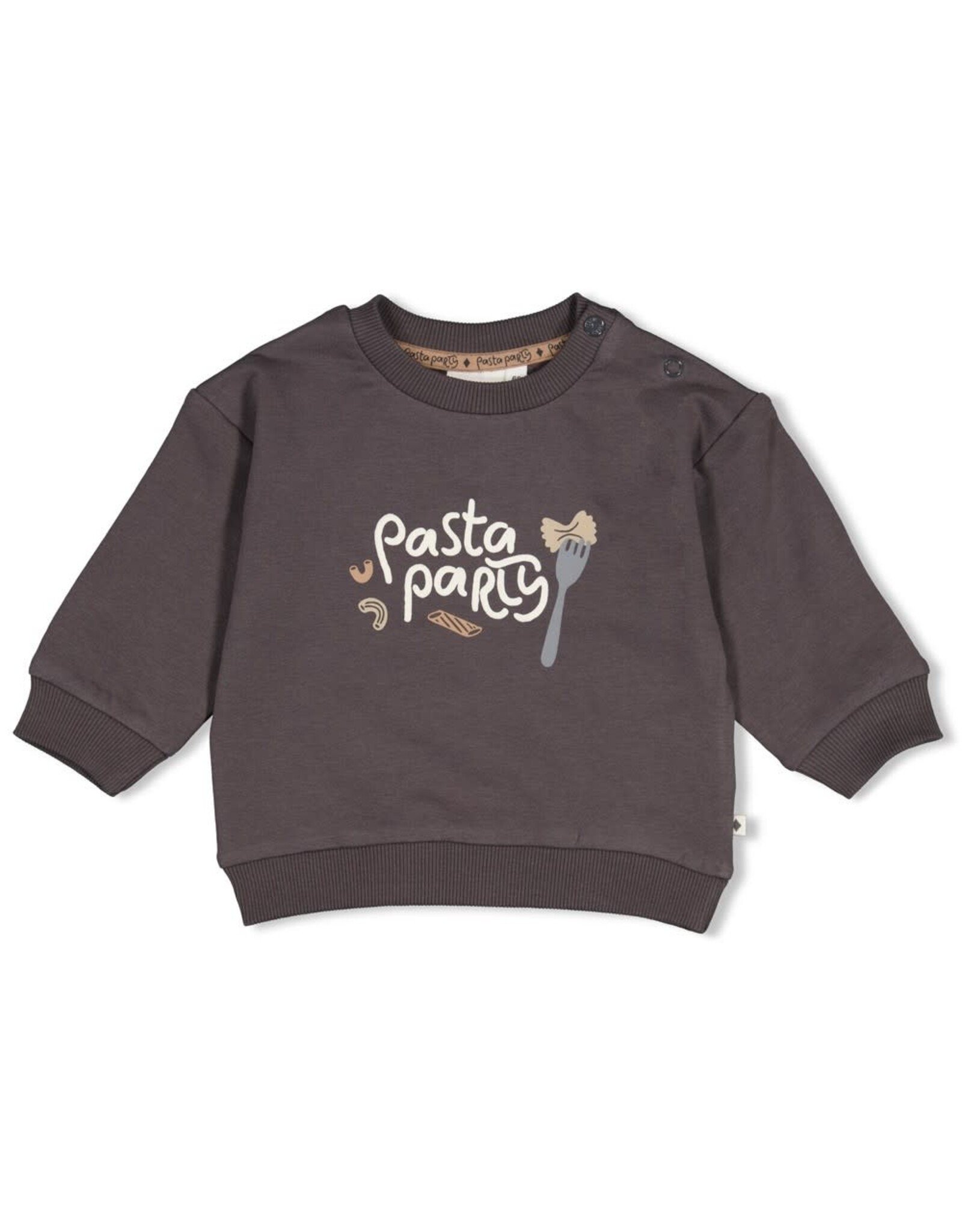 Feetje Sweater relaxed fit - Pasta Party Antraciet