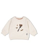 Feetje Sweater relaxed fit - Pasta Party Offwhite melange