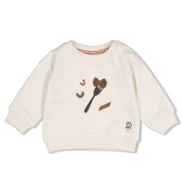 Feetje Sweater relaxed fit - Pasta Party Offwhite melange