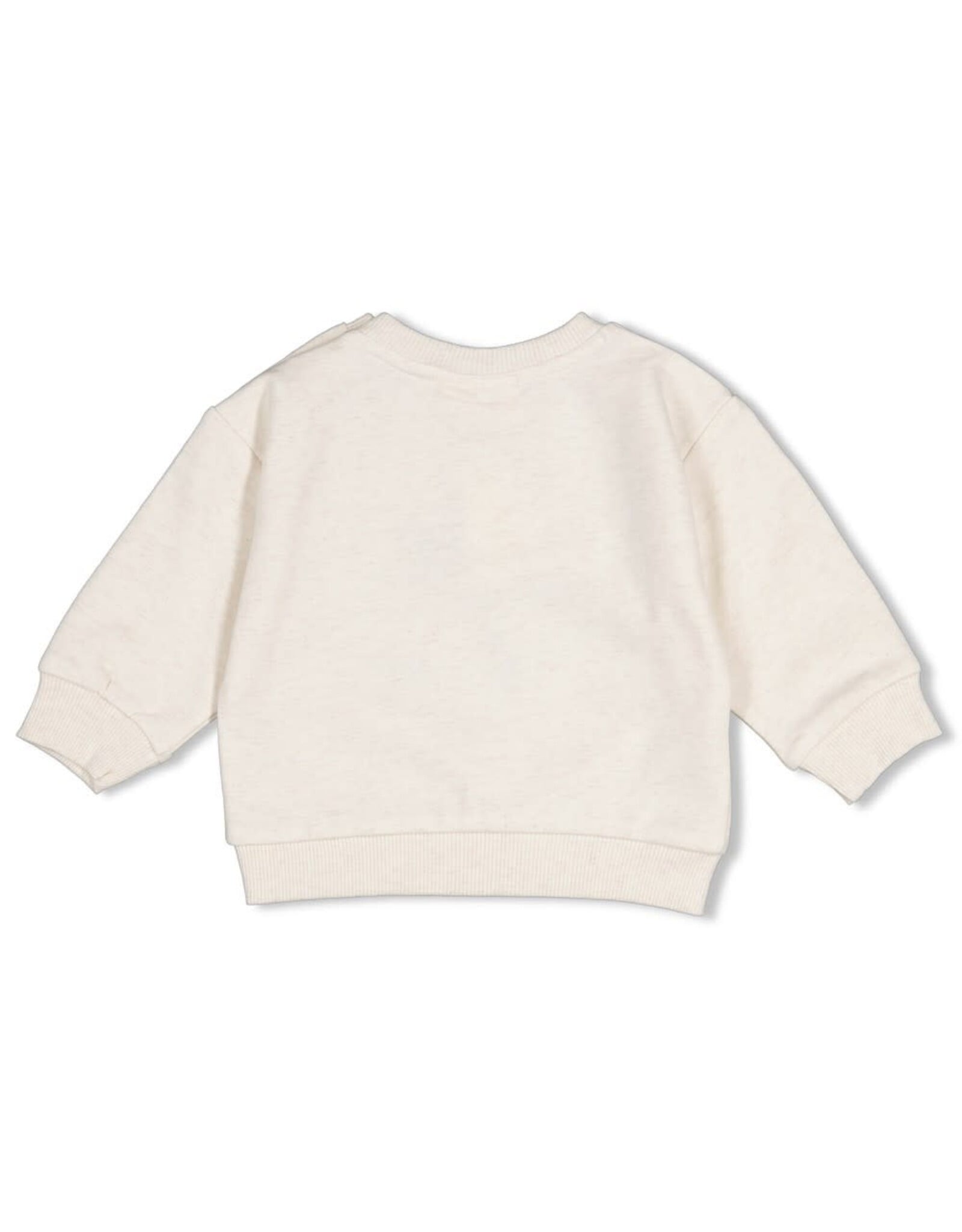 Feetje Sweater relaxed fit - Pasta Party Offwhite melange