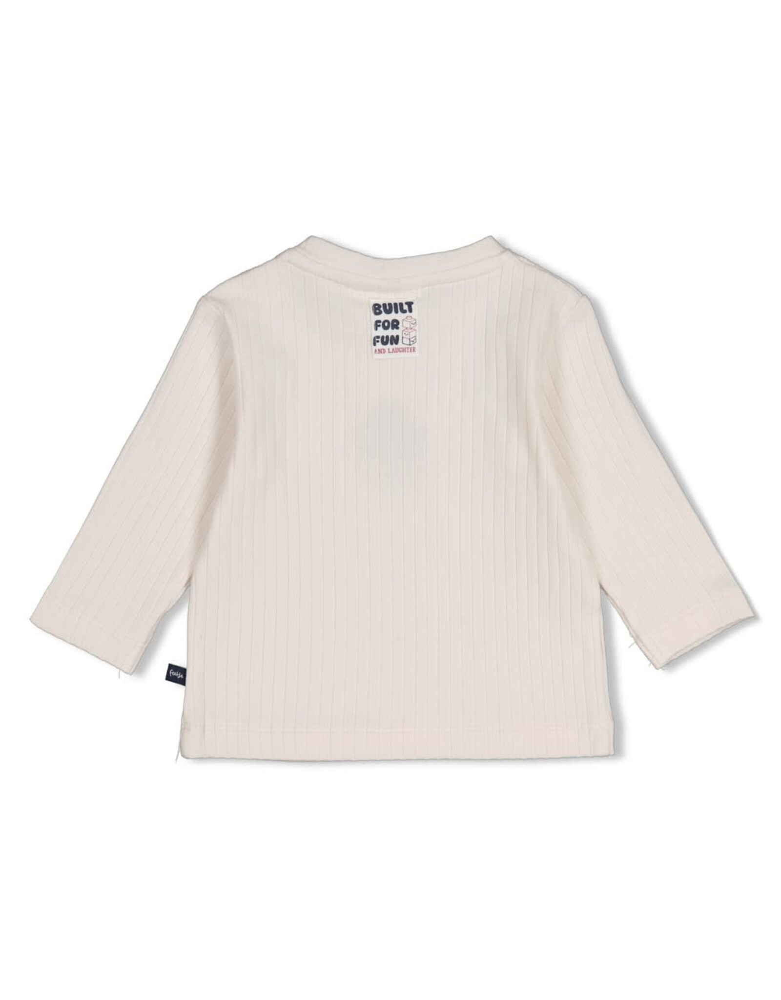 Feetje Longsleeve rib - Built for Fun Offwhite