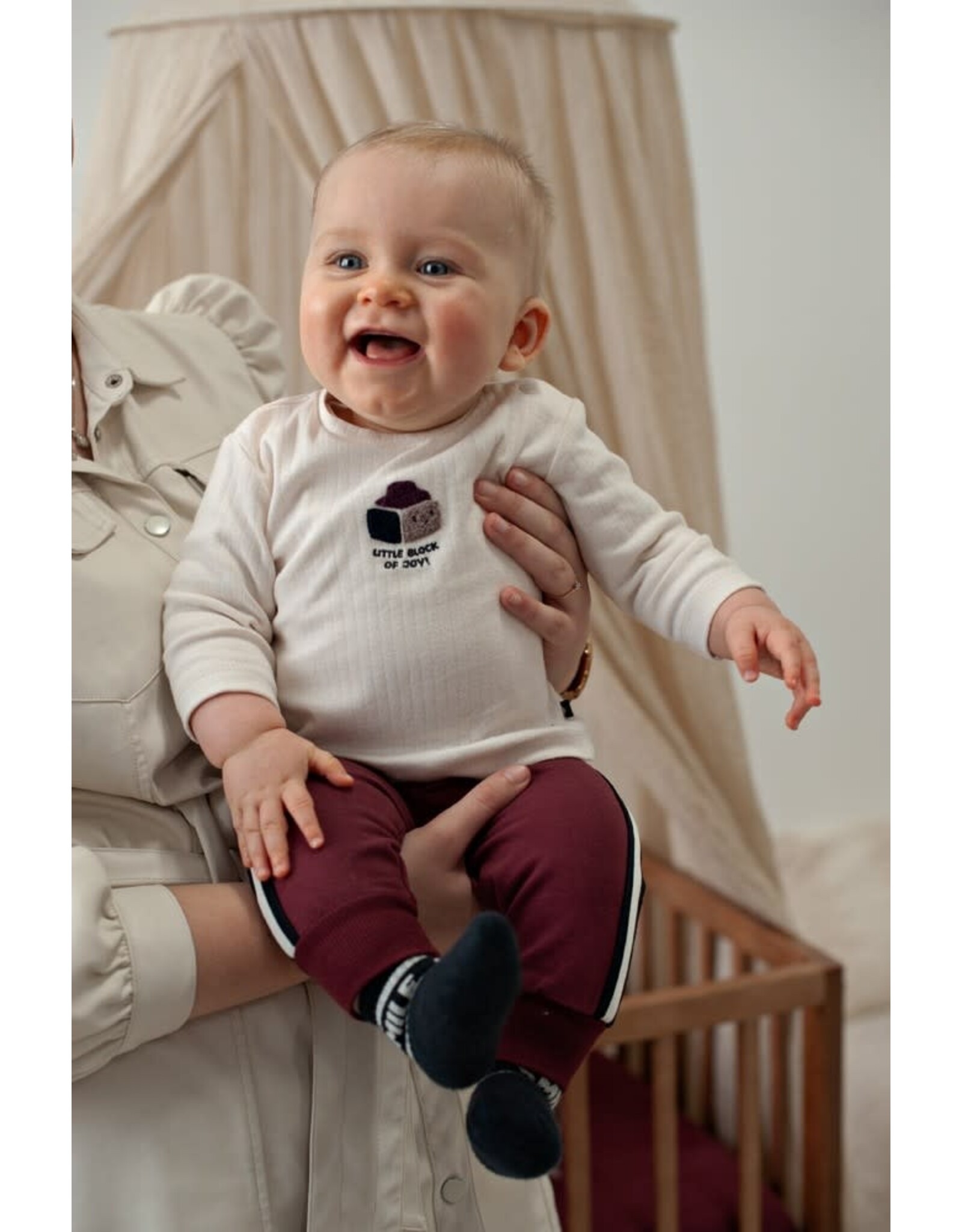 Feetje Longsleeve rib - Built for Fun Offwhite