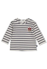 Feetje Longsleeve streep wafelstructuur - Built for Fun Marine