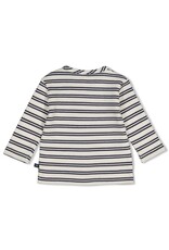 Feetje Longsleeve streep wafelstructuur - Built for Fun Marine