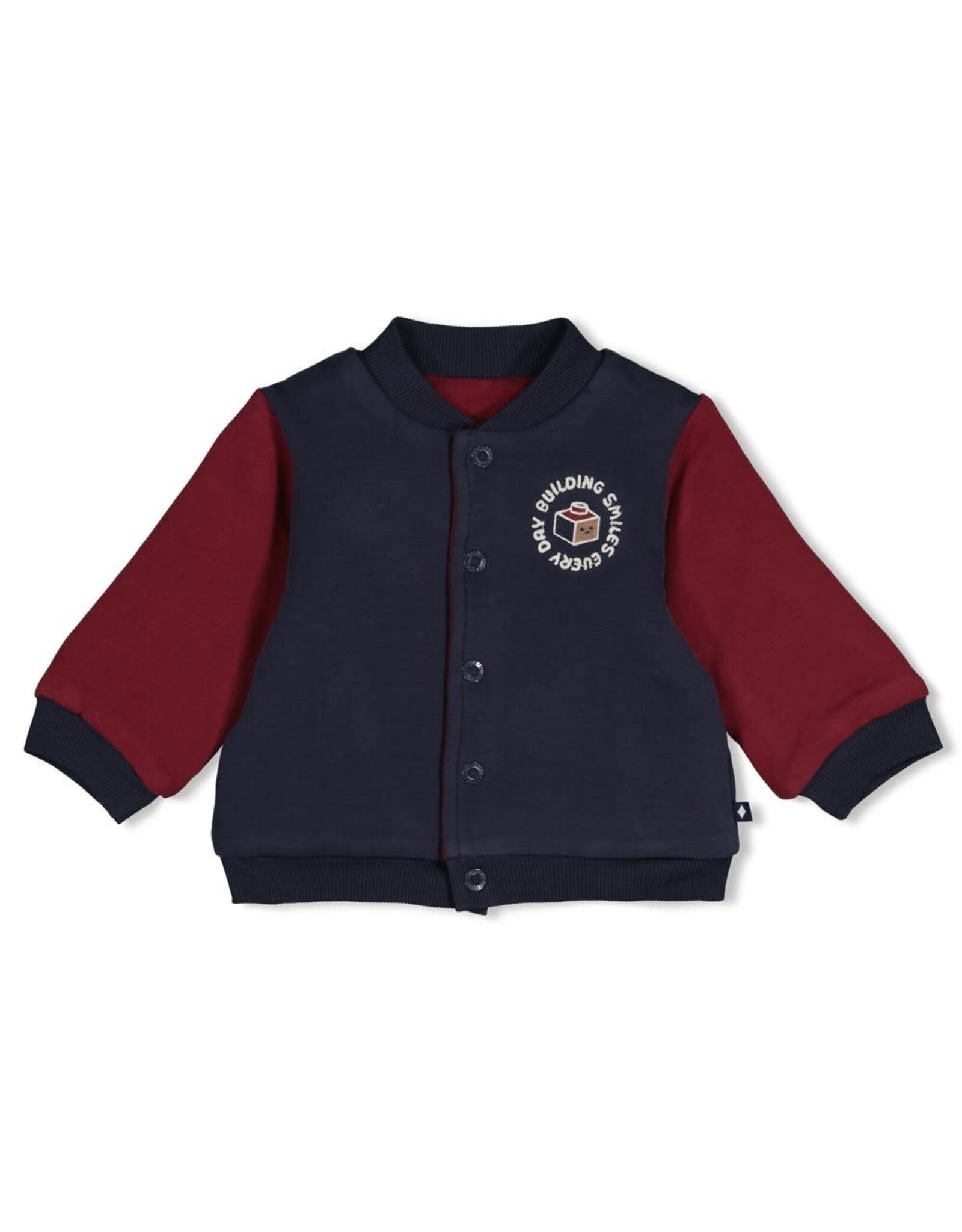 Feetje Omkeerbaar bomberjack - Built for Fun Bordeaux