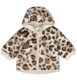 Feetje Fake fur jasje met capuchon - Dress to Impress Taupe