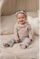 Feetje Flare broek AOP - Dress to Impress Offwhite melange