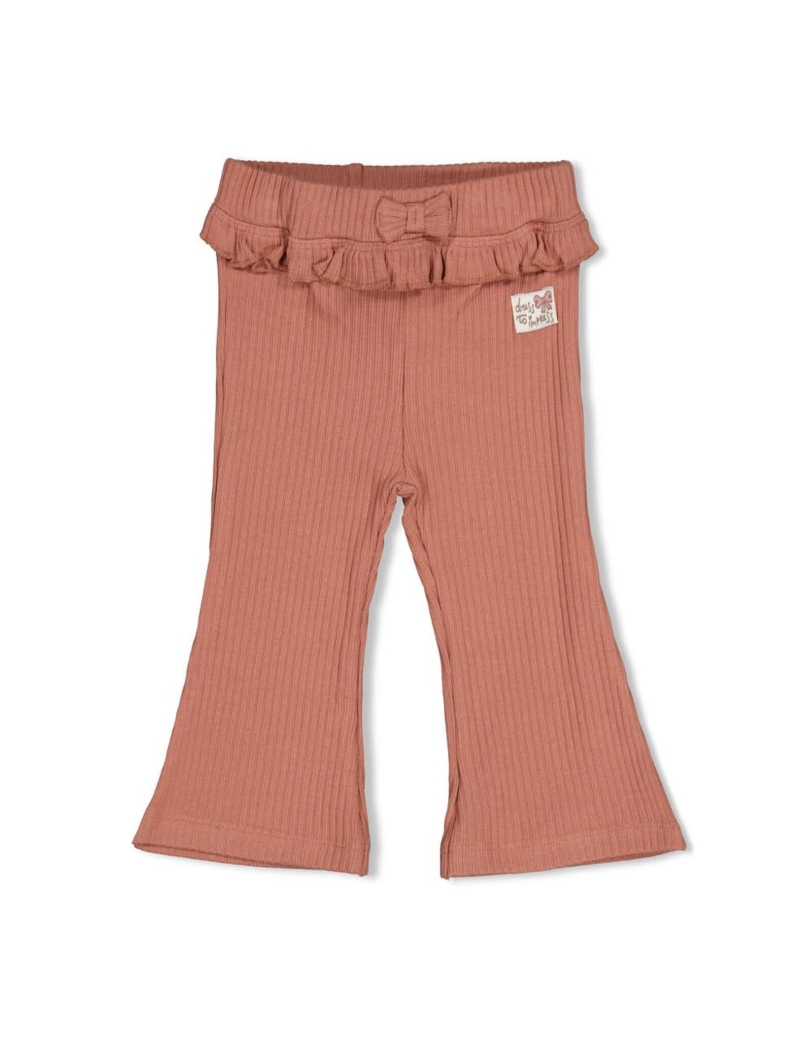 Feetje Flare broek rib - Dress to Impress Mauve