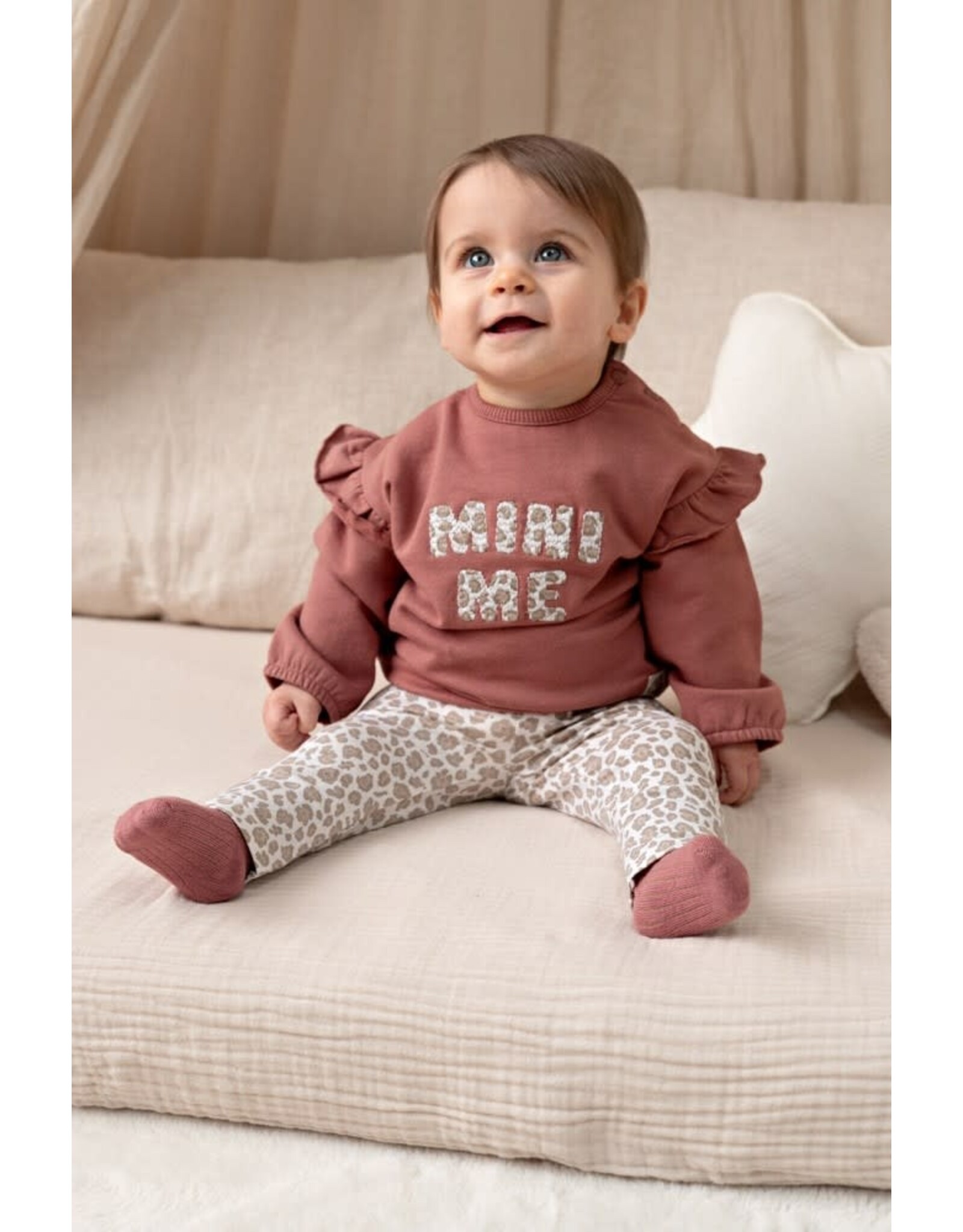 Feetje Legging AOP - Dress to Impress Offwhite melange